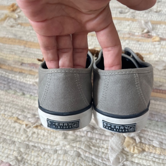 Women’s Sperry Top-Sider Gray Cloth Pier View Slip On Shoes - Picture 5 of 8